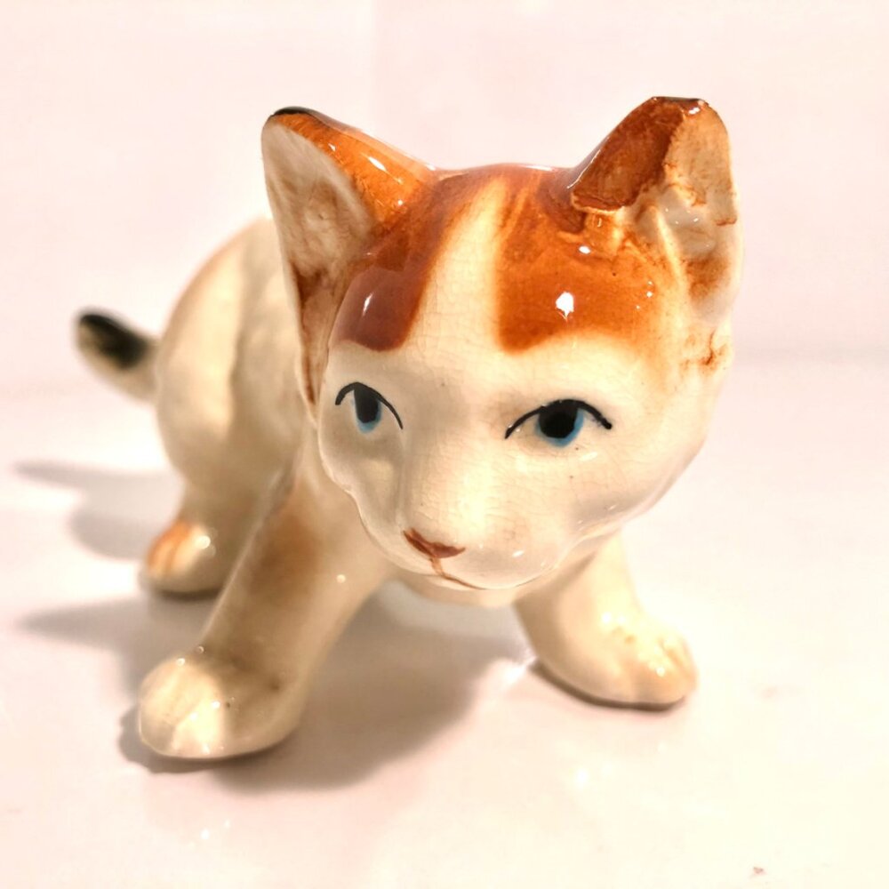 Vintage Ceramic Kitty Cat, Walking.